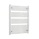 1000 mm High x 750 mm Wide Heated Curved Towel Rail Radiator Chrome