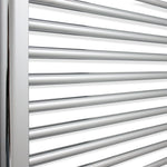 400x400mm Heated Straight or Curved Towel Rail Radiator Chrome