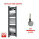 1200x300mm Flat Black Pre Filled Electric Towel Rail
