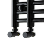 1500 mm High x 500 mm Wide Difta Heated Towel Radiator Flat Black