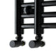 1500 mm High x 500 mm Wide Difta Heated Towel Radiator Flat Black
