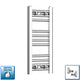 600x250mm Heated Straight Towel Rail Radiator Chrome