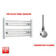 400x700mm Pre-Filled Electric Heated Towel Rail Chrome