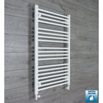 1000mm High x 600mm Wide Heated Towel Radiator Flat White