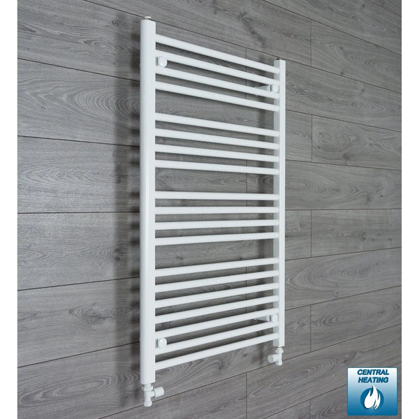 1000x700mm Towel Rail Radiator Flat White Central Heating