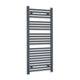 1200x500mm Heated Straight Anthracite Towel Radiator