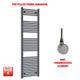 1800x500mm Flat Anthracite Pre Filled Electric Towel Rail