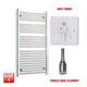 1200x550mm Pre-Filled Electric Heated Towel Rail Chrome