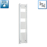 1600x300mm Heated Straight Towel Rail Radiator Chrome