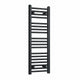300x1000mm Flat Matt Black Towel Rail Image