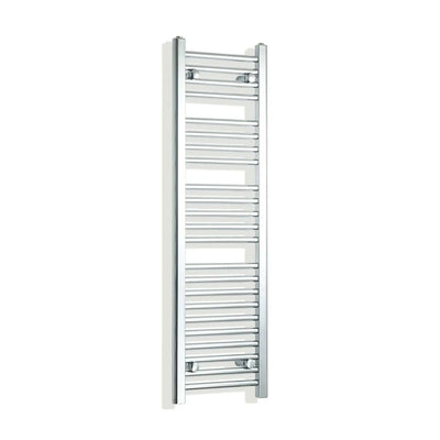 1200mm High x 300mm Wide Heated Flat Chrome Towel Rail