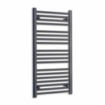 1000 mm High x 450 mm Wide Heated Towel Radiator Flat Black