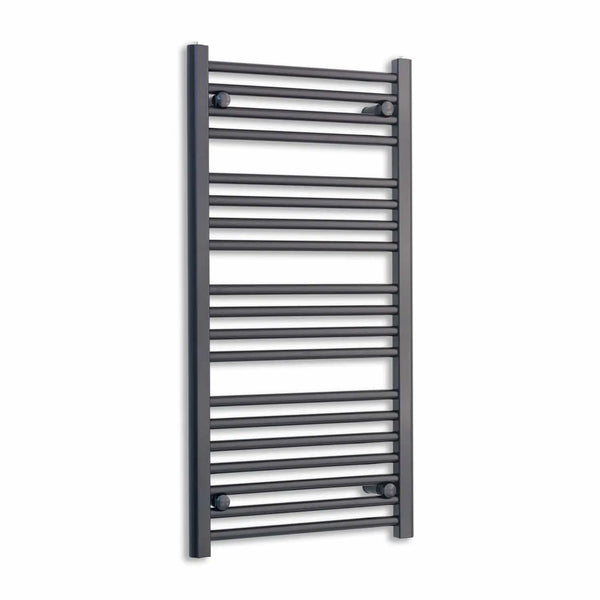 1000x550mm Wide Flat Black Towel Radiator | Elegant Radiator