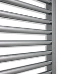 600x400mm Heated Flat & Curved Chrome Towel Rail