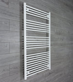 1400x750mm Towel Rail Radiator Flat White Central Heating