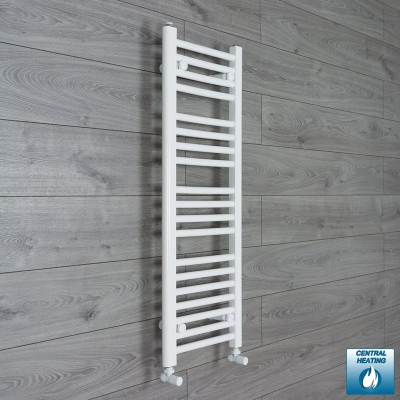 1000x350mm Heated Towel Rail Radiator Flat White