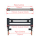 1800x750mm Chrome Dual Fuel Flat Heated Towel Rail Radiator