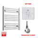 600x550mm Pre-Filled Electric Heated Towel Rail Chrome