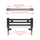 1000x950mm Chrome Dual Fuel Flat Heated Towel Rail Radiator