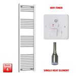1600x400mm Chrome Electric Heated Towel Rail Pre-Filled