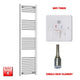 1600x400mm Chrome Electric Heated Towel Rail Pre-Filled