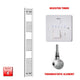 1800x250mm Pre Filled Electric Towel Rail Straight Chrome