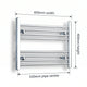 400 mm High x 600 mm Wide Heated Straight Towel Radiator Chrome - Elegant Radiators