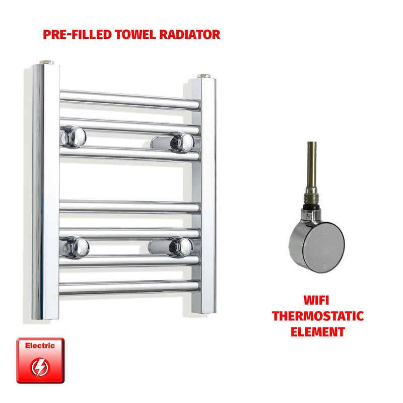 ER-Wifi Thermostatic / No Timer 400 x 300 Pre-Filled Electric Heated Towel Rail Chrome