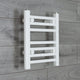 400 x 350 White Dual Fuel Flat Heated Towel Rail Radiator - Elegant Radiators