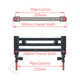 400 x 400 Dual Fuel Flat Black Heated Towel Rail Radiator
