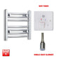 Flat / Single Heat / Wifi Timer 400 x 400 Pre-Filled Electric Heated Chrome Towel Radiator