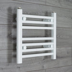 400x400mm Heated Towel Radiator Flat White Central Heating