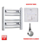 Flat / ER-Touch Thermostatic / Booster Timer 400 x 450 Pre-Filled Electric Heated Towel Radiator Straight Chrome