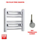 Flat / ER-Wifi Thermostatic / No Timer 400 x 500 Pre-Filled Electric Towel Radiator Straight or Curved Chrome