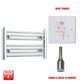 Flat / Single Heat / Wifi Timer 400 x 600 Pre-Filled Electric Heated Towel Radiator Chrome