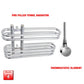 ER-Touch Thermostatic / No Timer 400 x 600 Salina Chrome Designer Pre-Filled Electric Towel Radiator