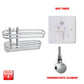 ER-Touch Thermostatic / Wifi Timer 400 x 600 Salina Chrome Designer Pre-Filled Electric Towel Radiator