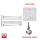 ER-Touch Thermostatic / Booster Timer 400 x 800 Pre-Filled Electric Heated Towel Radiator Straight Chrome