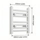 400x350mm Heated Towel Rail Radiator Flat White - Elegant Radiators