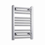 600x400mm Heated Flat & Curved Chrome Towel Rail
