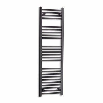 1400 mm High x 400 mm Wide Heated Towel Radiator Flat Black
