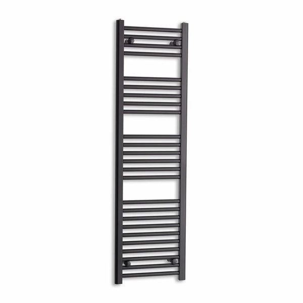 1400 mm High x 400 mm Wide Heated Towel Radiator Flat Black