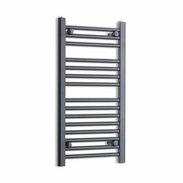 800 mm High x 400 mm Wide Heated Towel Radiator Flat Black