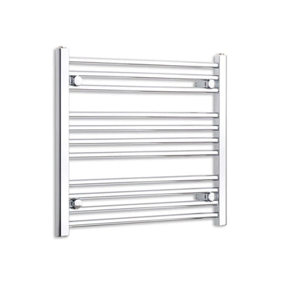 600 mm High x 600 mm Wide Heated Curved Towel Rail Chrome