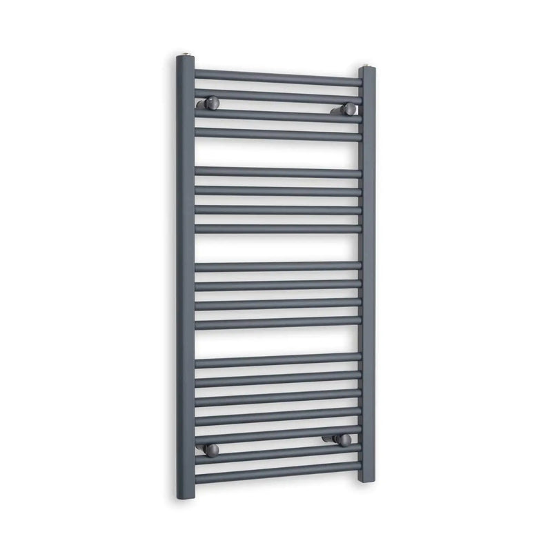 1000x500mm Straight Anthracite Sand Grey Towel Rail Central