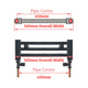 400 - 450 - 500 - 550 Pipe Centers - 400-1800mm High Heated Towel Rail