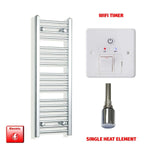 1000x300mm Pre-Filled Electric Heated Towel Rail Chrome