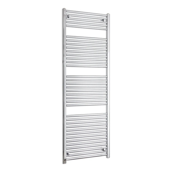 1744x500mm Straight Heated Towel Radiator Chrome 25mm Tubes