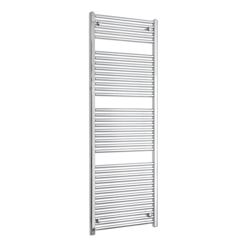 1744x500mm Straight Heated Towel Radiator Chrome 25mm Tubes