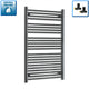 1200 mm High x 700 mm Wide Heated Towel Radiator Flat Black